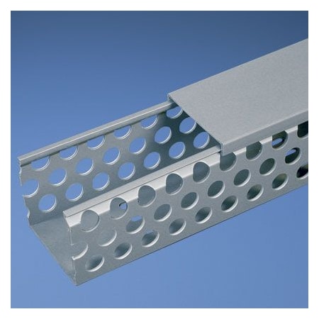 Panduit Base Wiring Duct, Type D, Round Hole, 1.5" x 2" x 1' (6-Pack), Light Gray D1.5X2LG6